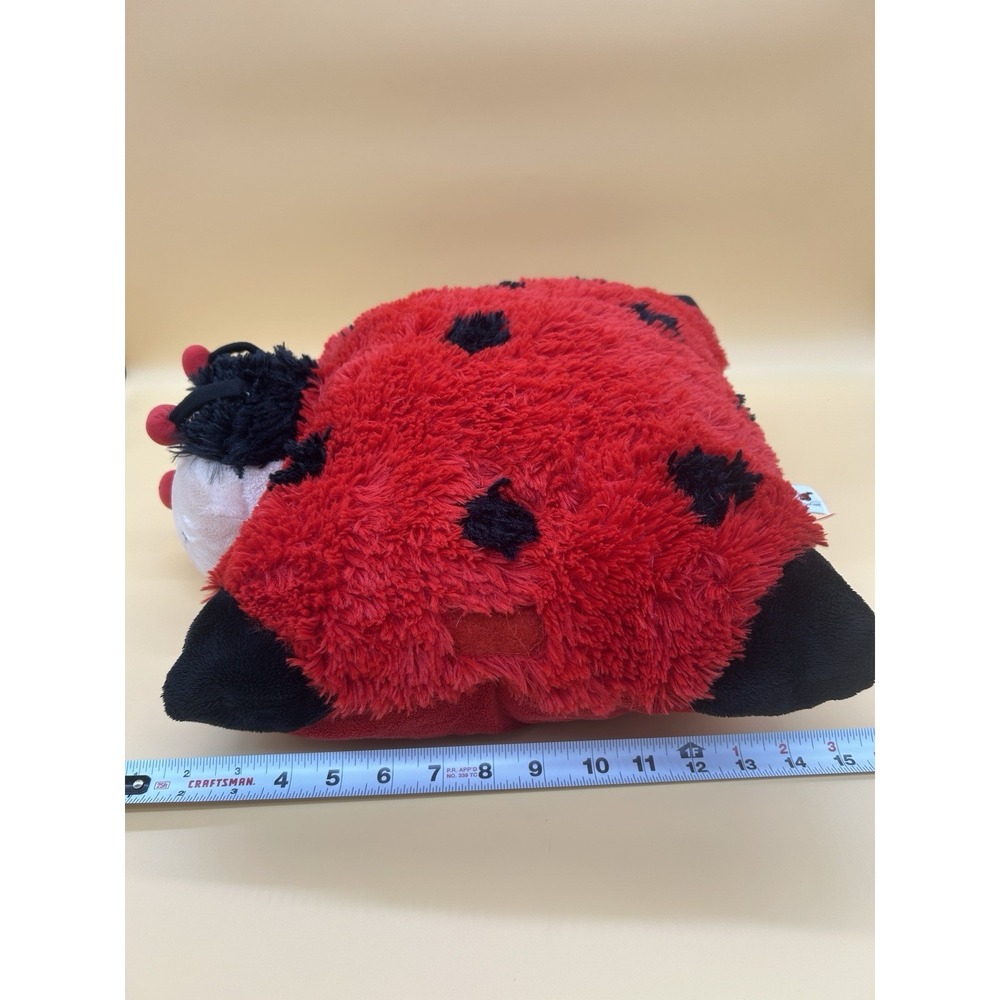 Pillow Pets Lady Bug Red Large Convertible Plush Pillow Stuffed Animal 18" 2010 - Picture 3 of 9
